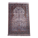 Handmade cashmere wool and silk rug 183x123cm