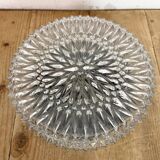 Applique ou plafonnier vintage en verre, années 1970