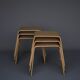 Tabourets Benjamin vintage IKEA en contreplaqué par Lisa Norinder, 1999. Lot de 6