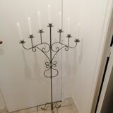 Forged iron candelabrum