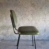 set of 4 vintage green chairs