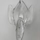 Large crystal centrepiece Art Vannes & matching swan – 54 cm