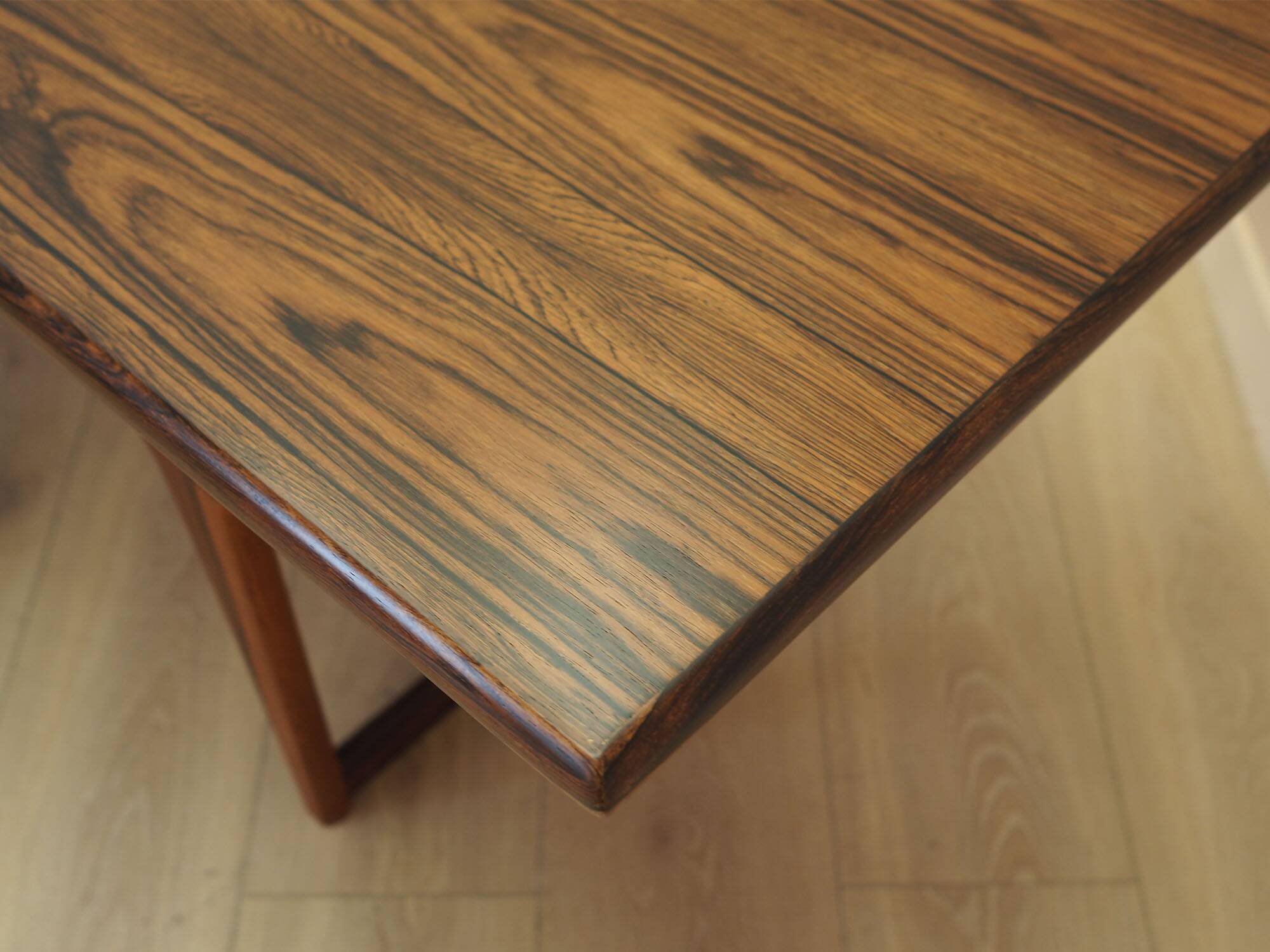 Danish rosewood coffee table with shelf, 1960s