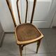 Chaise bistrot assise coquelicot, 1900