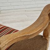 1960s, Danish design, armchair, oak wood, furniture wool.