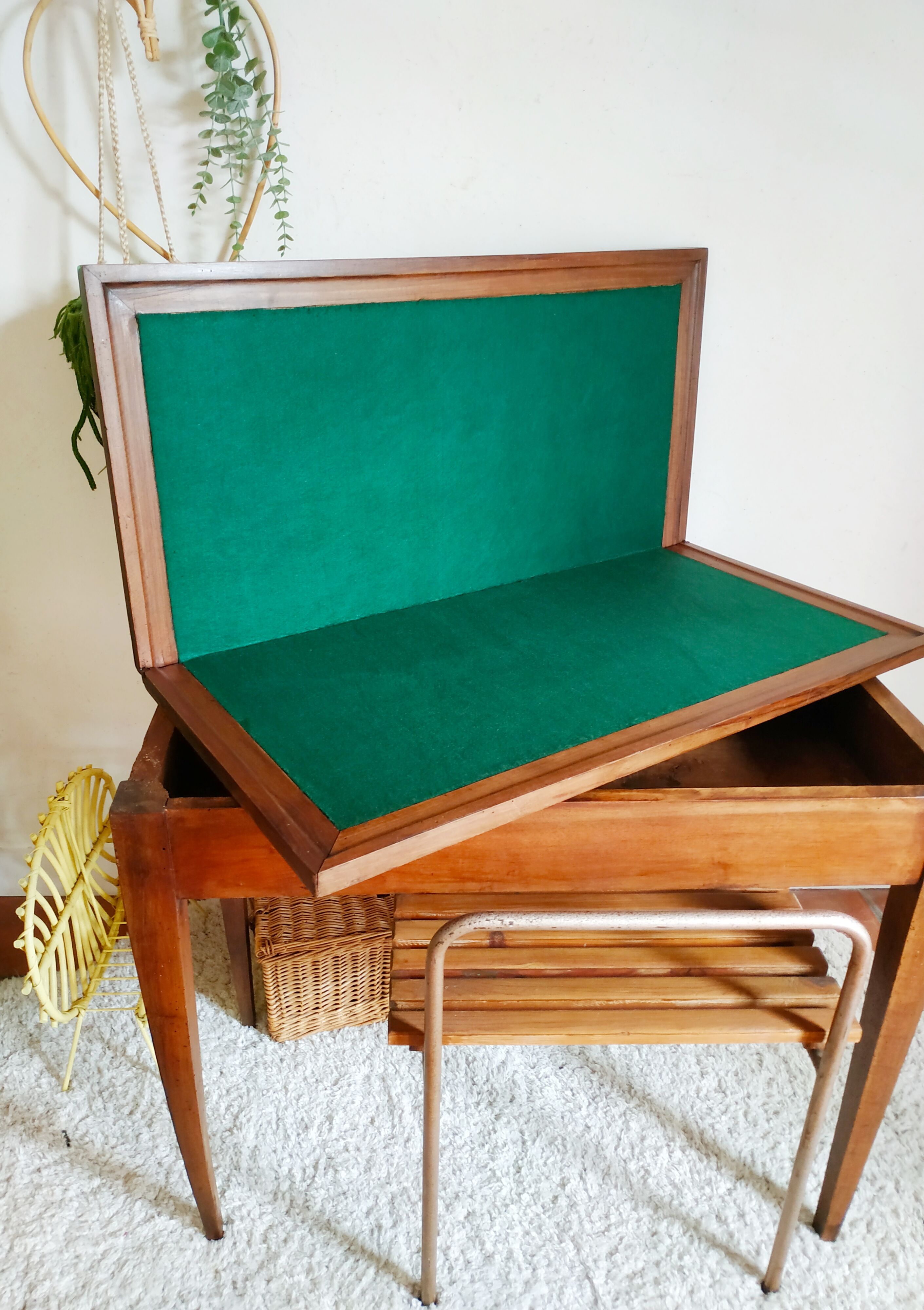 Old wooden play table