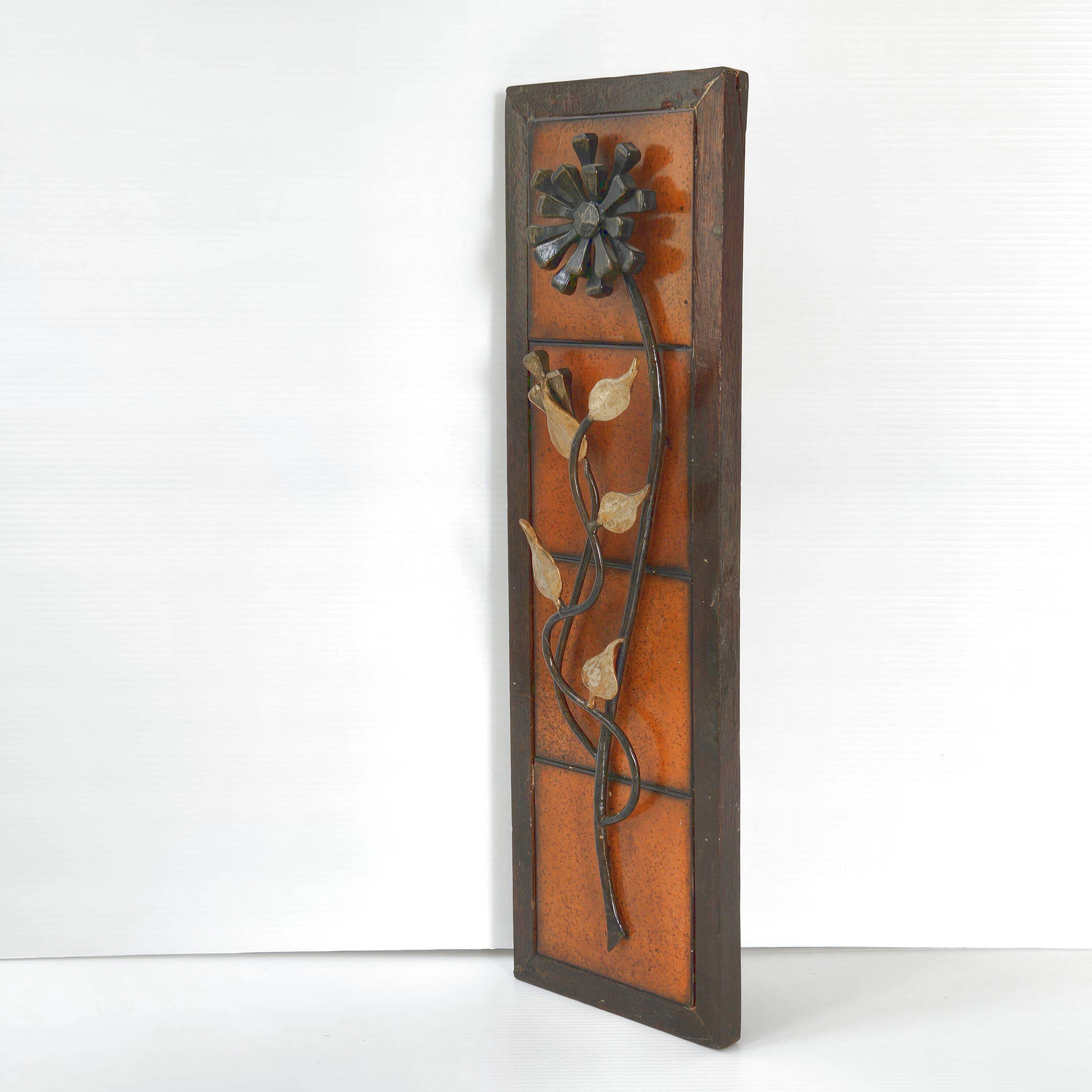 Vintage 1970s flower wall decoration