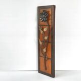 Vintage 1970s flower wall decoration