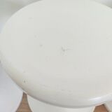 Set of 3 white tam tam stools