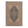 Tapis persan noir et beige rami