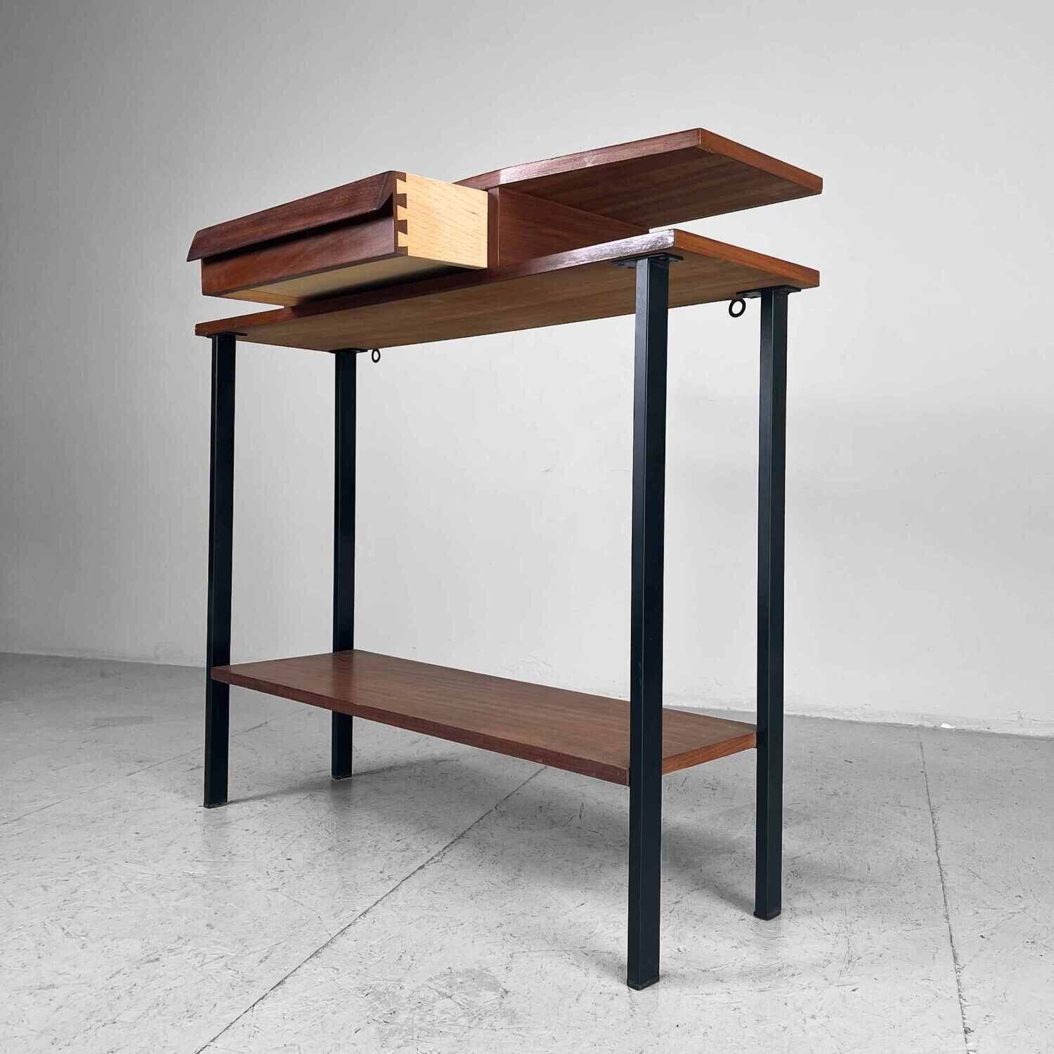 Vintage teak console Italy 1960