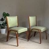 Chaises vintage bow wood Steiner