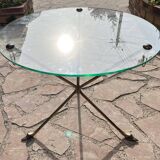 Table basse en laiton style  Maison Jansen France