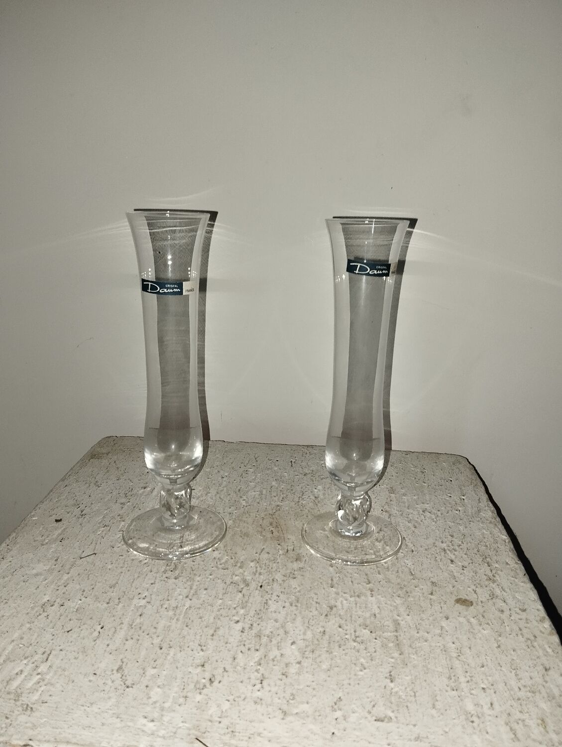 Paire de vases Daum boîte d'origine