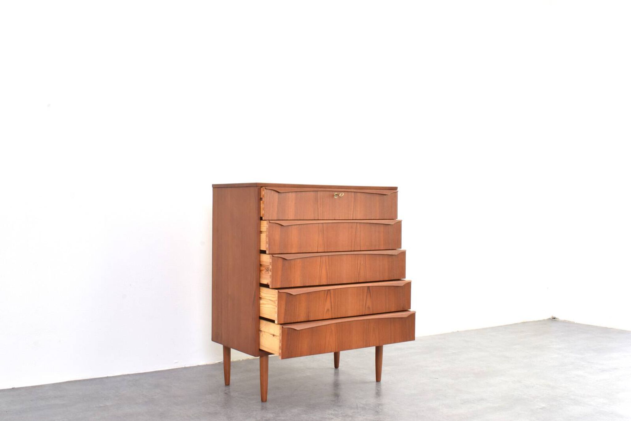 Mid-Century Danish Teak Chest of Drawers, 1960s.