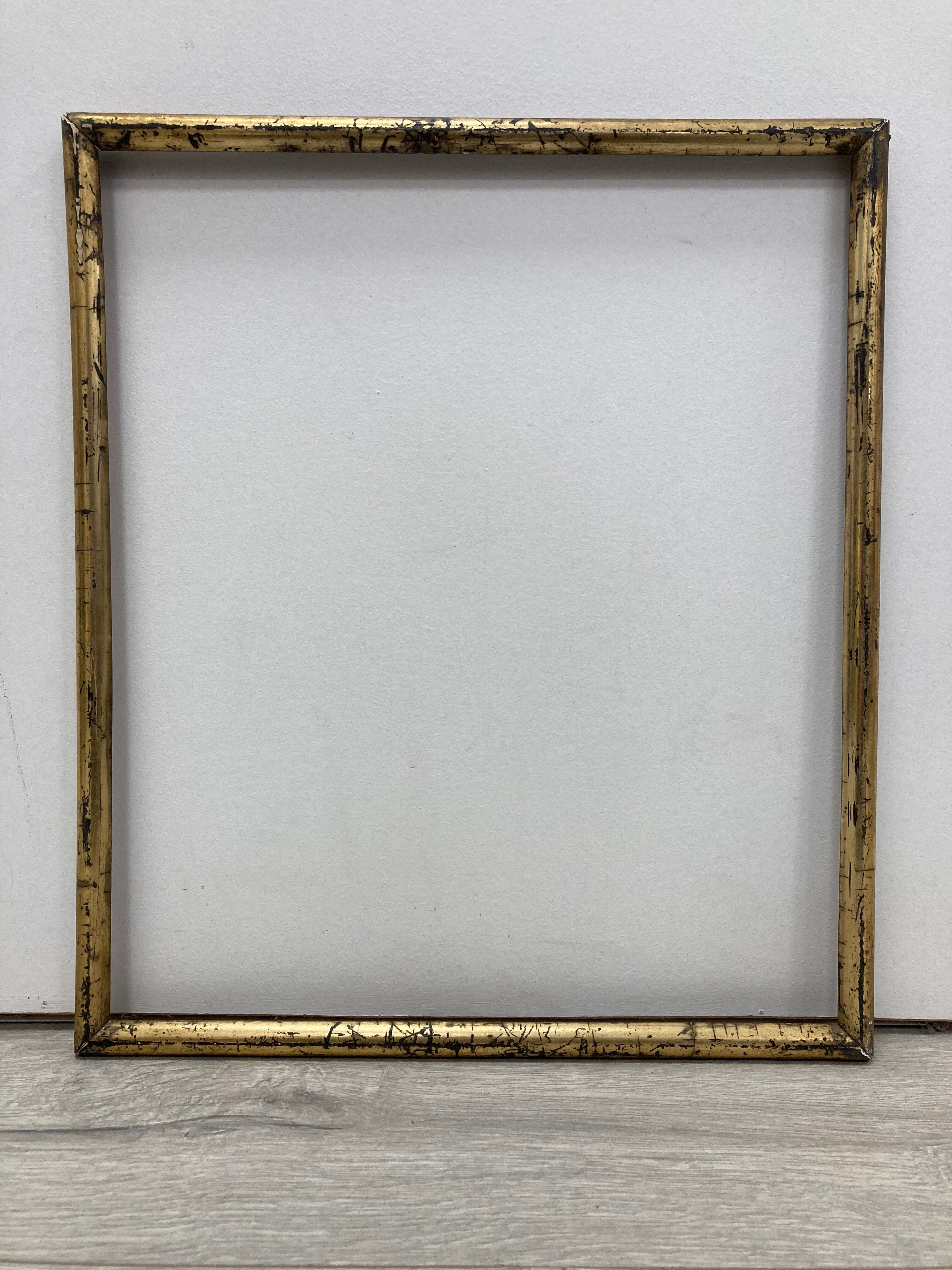 Vintage patinated golden frame