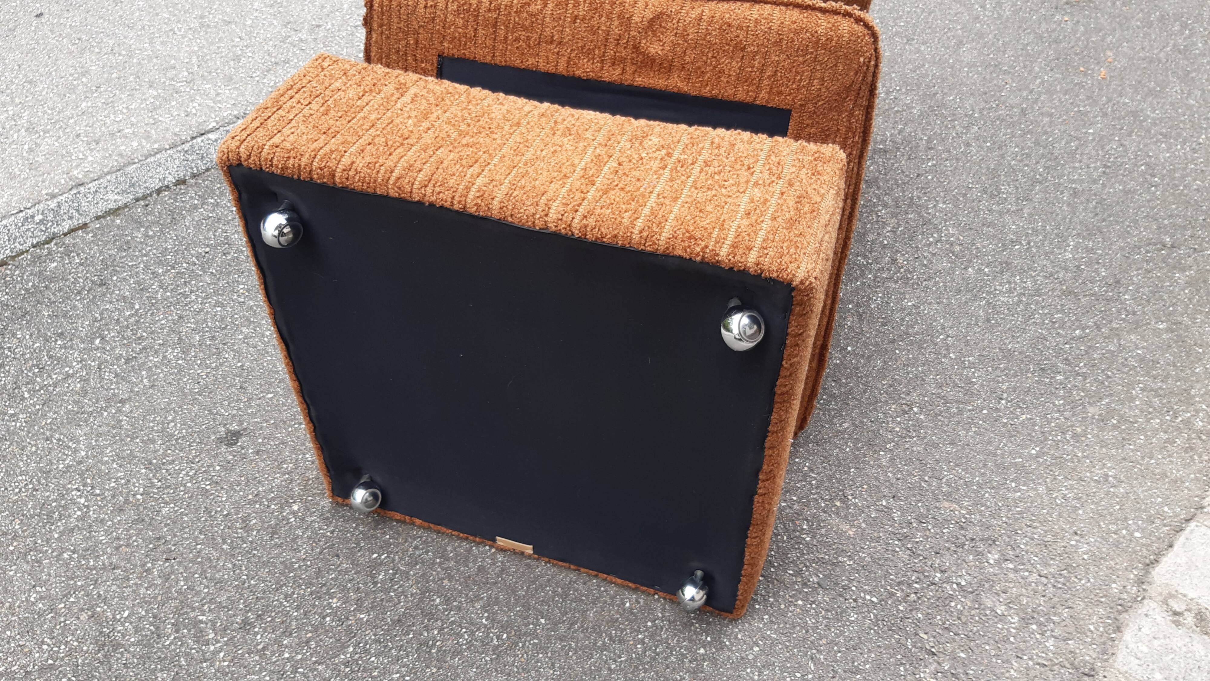 Driver and corduroy ottoman 1970