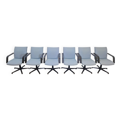 Chaises de bureau vintage du Michigan par Geoffrey Harcourt pour Artifort, années 1980, ensemble de 6