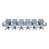 Chaises de bureau vintage du Michigan par Geoffrey Harcourt pour Artifort, années 1980, ensemble de 6