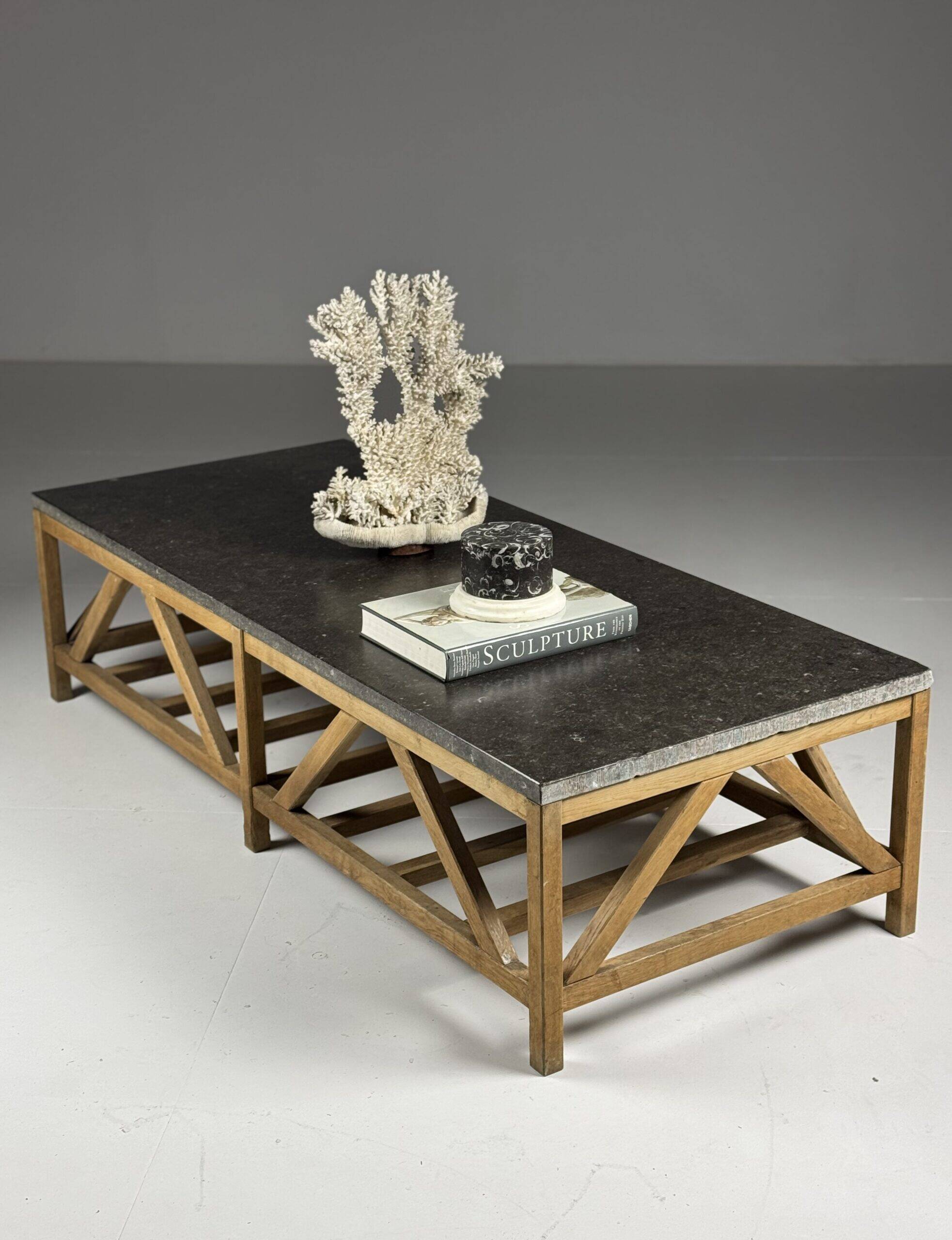 Vintage bluestone coffee table