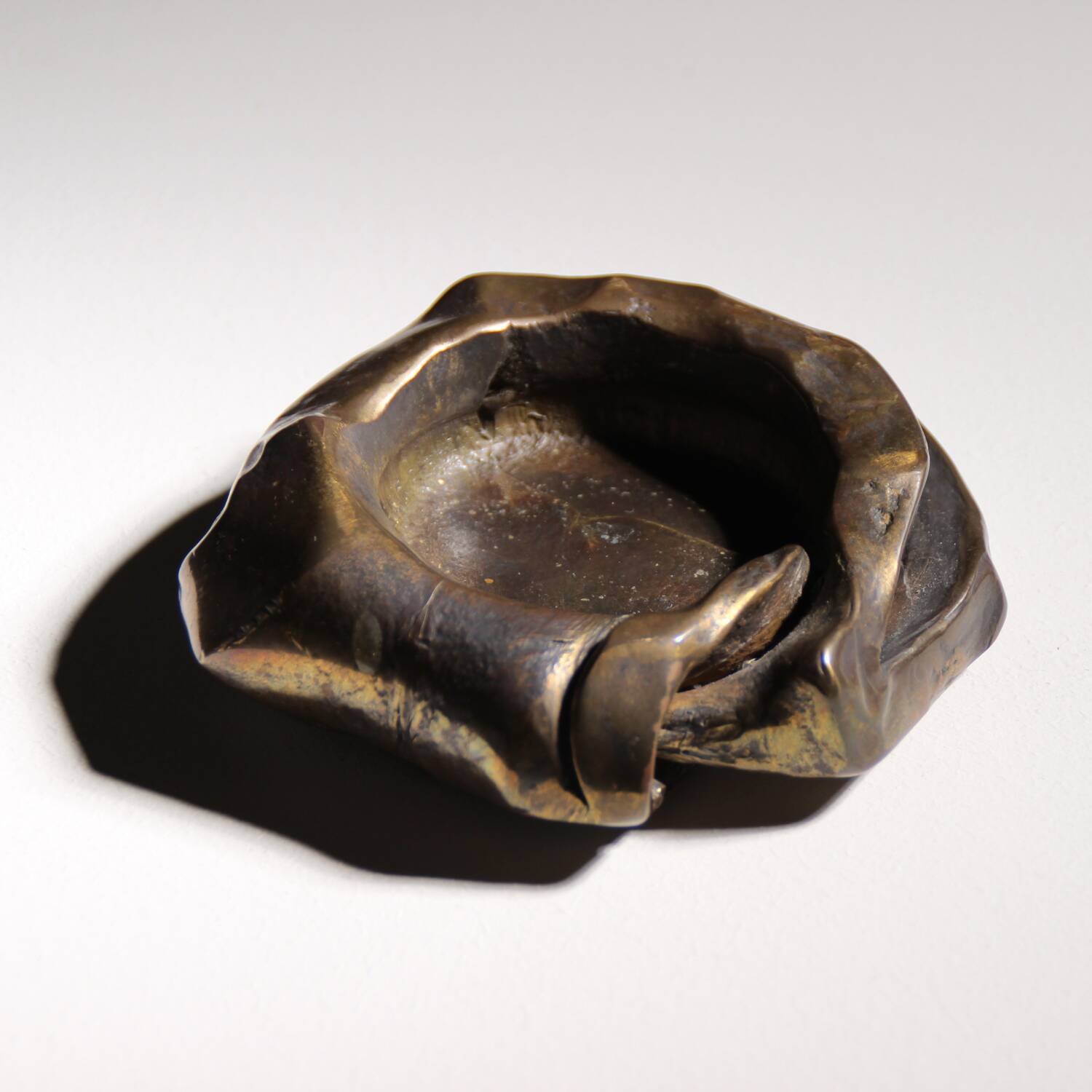 Bronze Candleholder & Bowl by Lothar Klute | Germany 1987