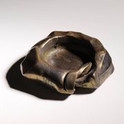 Bronze Candleholder & Bowl by Lothar Klute | Germany 1987