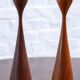 2x Teak Candlesticks, 1960s Denmark