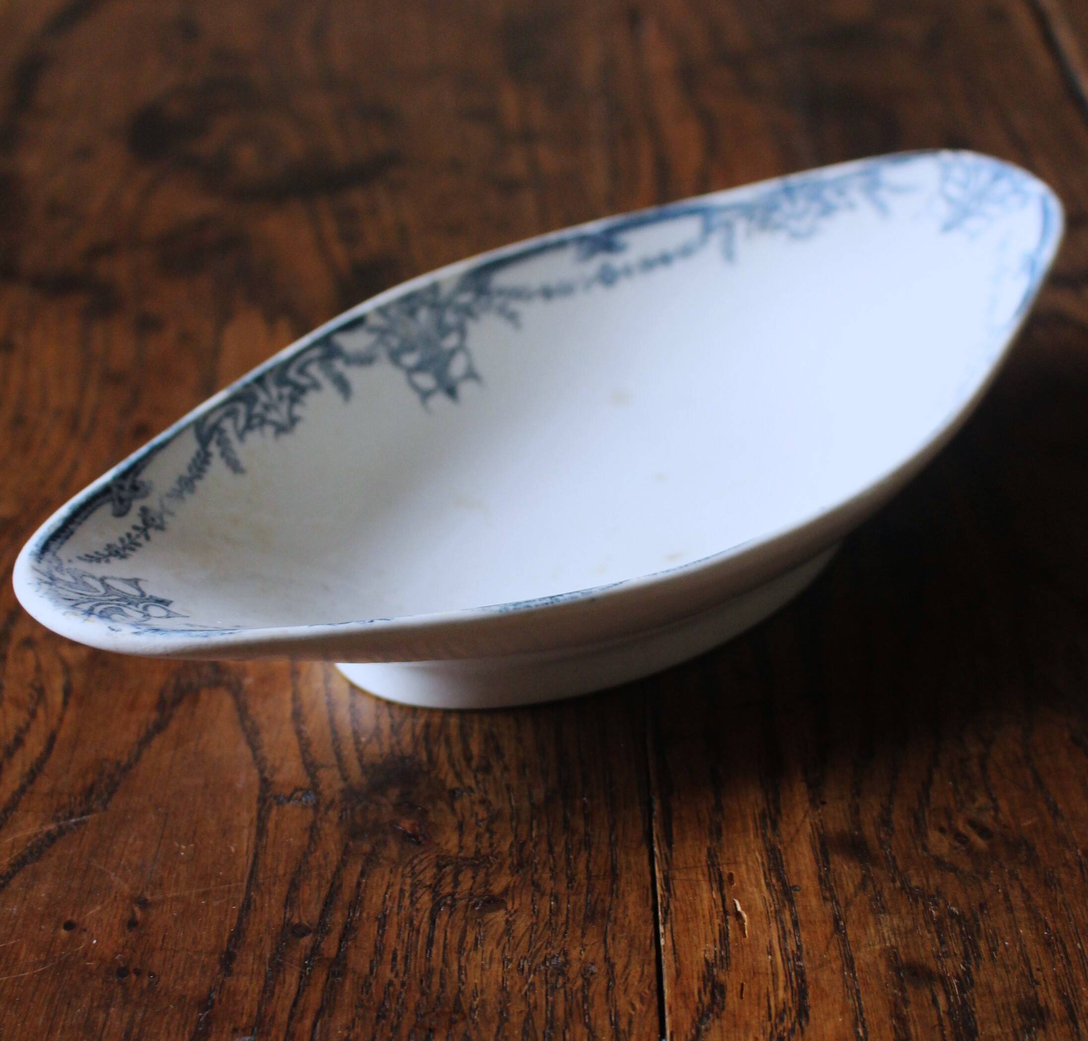 Blue Sarreguemines Vaucluse Ironstone Plate