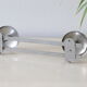 Chrome aluminum coat rack, vintage