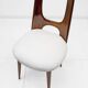 Set of Four Mid-Century Italian Walnut Dining Chairs by Vittorio Dassi, 50'