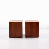 Set of 2 bedside tables Luciano Frigerio, 1970