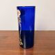Antique Legras vase – Cobalt blue glass with floral enamel – Art Nouveau