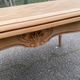 Louis XV extendable dining table from the 20th century, renovated in cherry wood, 140-240cm.