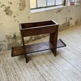 Jardinière années 50 palissandre constructiviste