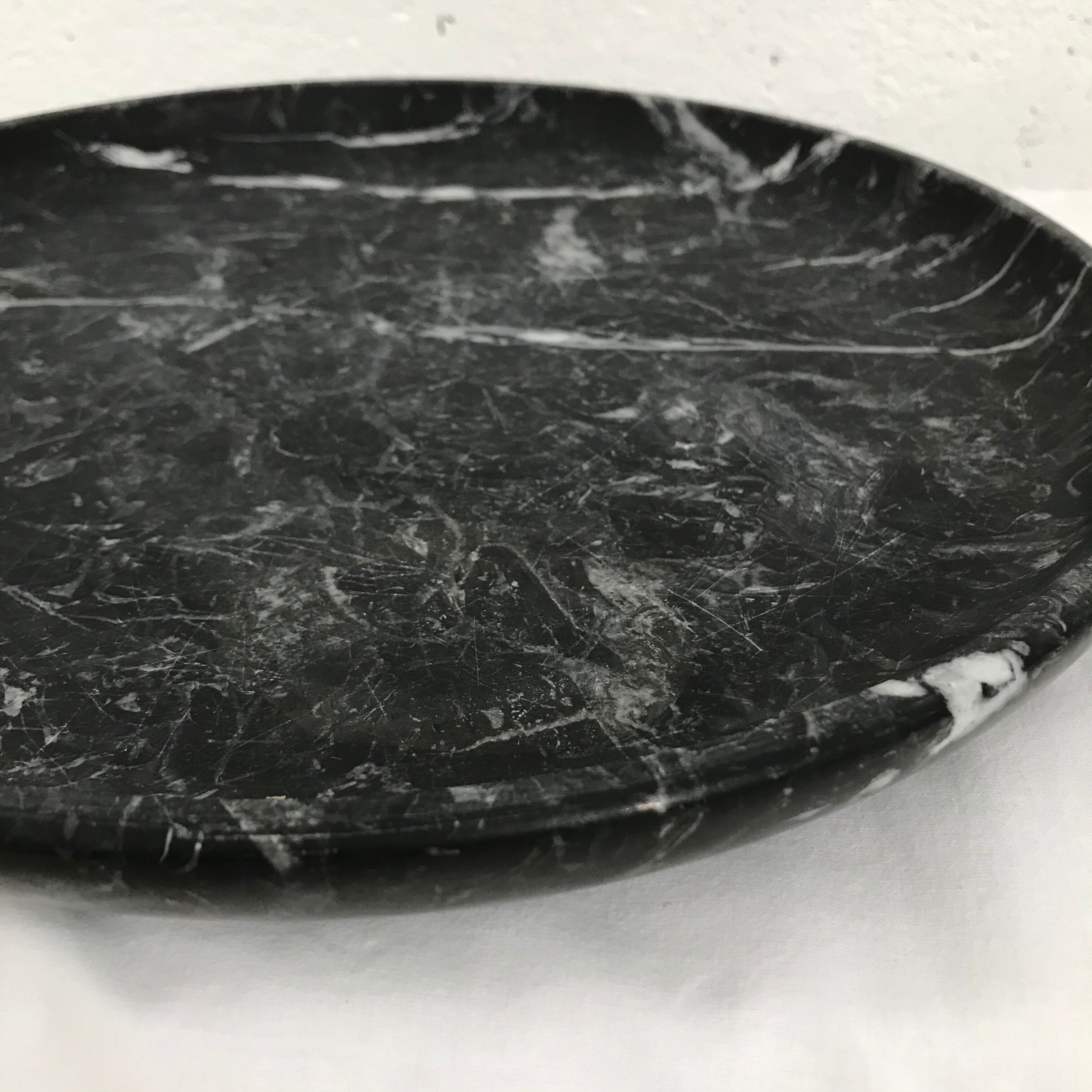 Black marble table center 1970