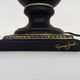 Georgia Jacob gold leaf Flaming Torch table lamp. France 70s