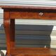 Console époque Restauration, style  Charles X en noyer avec marbre griotte