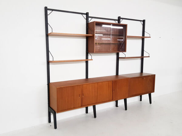 Bibliothèque de Poul Cadovius pour Royal System, Danemark années 1950