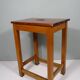 Vintage handmade workshop stool with handle, Belgium 1960