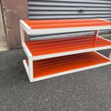 Meuble tv / home cinéma design norstone esse av - 3 niveaux - acier & verre