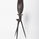 Brutalist iron candleholder, 1960s.