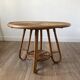 Round rattan coffee table