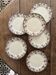 Set of 6 antique ironstone dinner plates, Alphand pattern