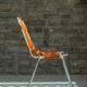 Chair Les Arcs Charlotte Perriand – Vintage patinated leather from the 60s/70s
