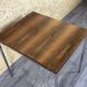 60s 70s teak office table desk chrome frame Danish design