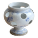 Old crocus pot in blue earthenware | Saint-Uze flower holder in REVOL style