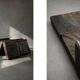 Vintage Mid-Century Modern German Brutalist Brown Leather 2-Seater Sofa