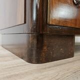 Art Decò chest of drawers from the 1940s in mahogany and briar