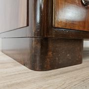 Art Decò chest of drawers from the 1940s in mahogany and briar