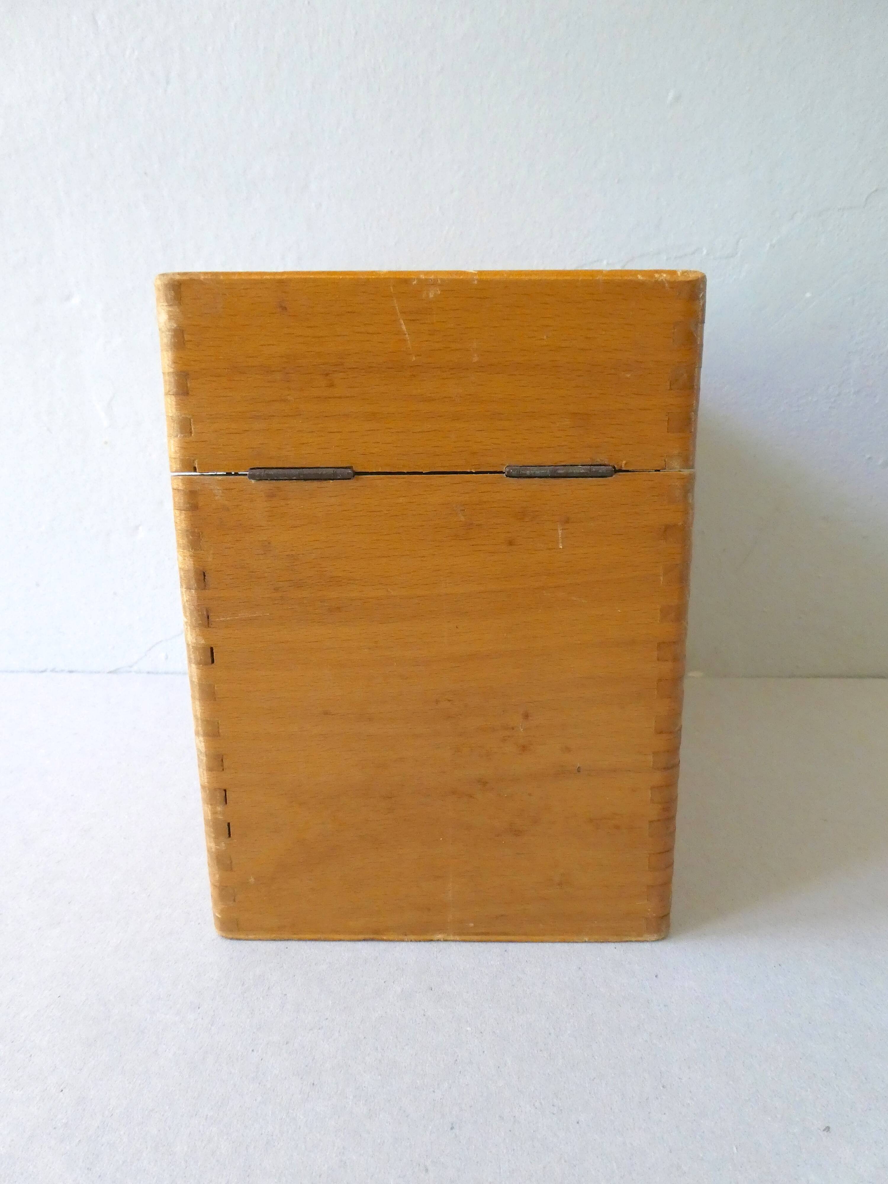 Light wooden box, 60s